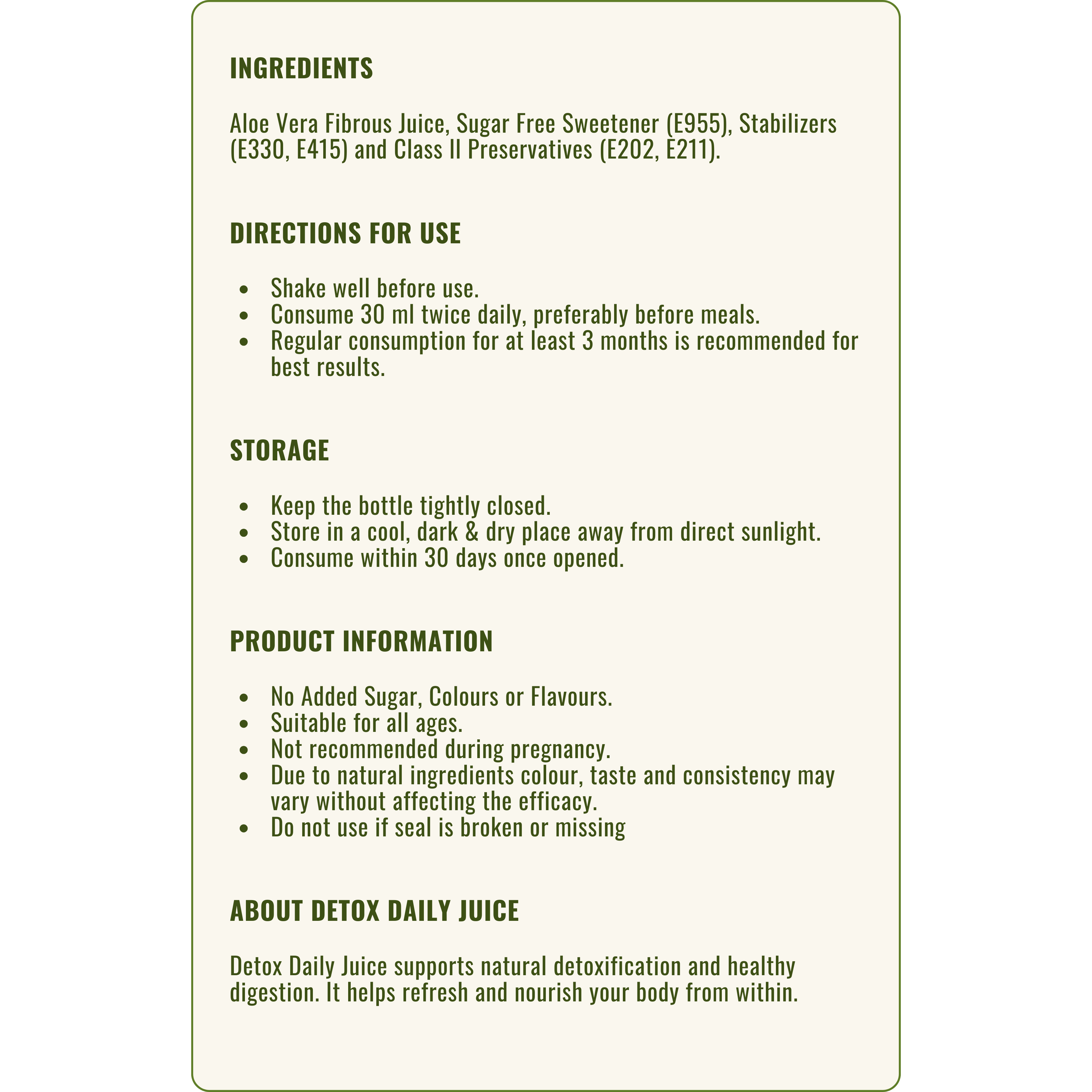 Aloe Vera Juice
